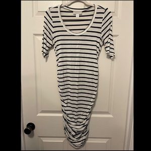 MATERNITY ALERT! 💗💙  Motherhood maternity black and white striped dress